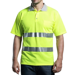 Customized Quick-Drying Hi Vis Reflective Work Shirt 100% Cotton High Visibility Safety <b>Workwear</b> - Product Image 5