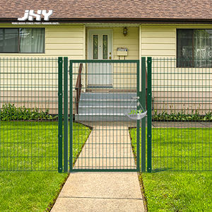 Portails de sécurité horizontaux soudés 656 à double battant, galvanisés, anti-escalade, en treillis métallique double fil, à bon <span class=keywords><strong>prix</strong></span> - Product Image 3