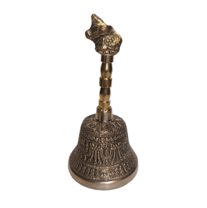 Fabricante de campanas de mesa de Metal de latón de diseño antiguo para oficina, Hotel, decoración navideña, accesorios para instrumentos musicales - Product Image 6