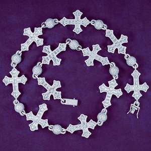 Chaîne à maillons personnalisée pour homme en argent sterling 925, sertie de moissanite VVS, style Hip Hop, passe le test du diamant - Product Image 5