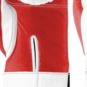 Guantes de Boxeo Profesionales de Cuero Blanco y Rojo con Velcro en la Muñeca, Guantes de Entrenamiento y Sparring para Hombres y Mujeres - Product Image 6