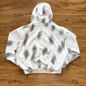 เสื้อฮู้ดดี้โอเวอร์ไซส์ผ้าฝ้าย 100% หนานุ่ม แบบยูนิเซ็กซ์ เป็นมิตรกับสิ่งแวดล้อม รับสกรีนโลโก้ ปักลายแบบดิสเทรส มีตัวเลือกแบบไม่มีลาย - Product Image 2