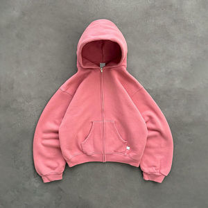 Hip Hop logotipo personalizado algodón polar pulóver manga larga cuello redondo Unisex Streetwear hombres Sudadera con capucha chándal - Product Image 2