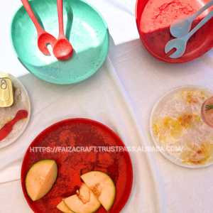 Placa de resina de diseño moderno para decoración del hogar y exhibición Colores vibrantes Ecológico para el regreso a la escuela - Product Image 3