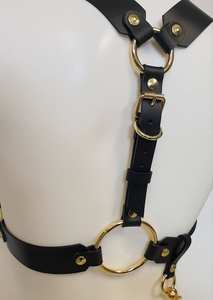 Arnés Llamativo de Cuero Negro Hecho a Mano Estilo 2017 - Product Image 4