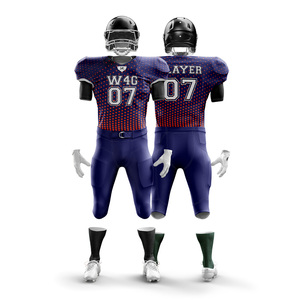 Conjuntos de Uniformes de Fútbol Americano Personalizados, Transpirables, Antibacterianos, Anti-UV, 100% Poliéster, Secado Rápido, Tallas Grandes, Unisex - Product Image 3