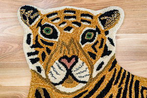 Tapis en coton tufté de laine personnalisé de haute qualité pour cuisine salle de bain salon antidérapant exporté d'Inde - Product Image 2