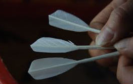 Volant de badminton Rex Classe B en plumes de canard 4,8g, qualité entraînement, haute vitesse 76 77 OEM - Product Image 6
