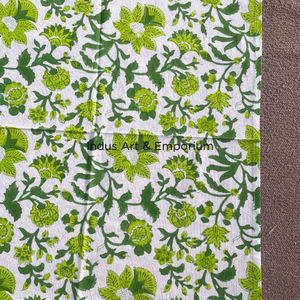 Vente en gros de serviettes de table indiennes imprimées en bloc serviettes en coton à imprimé floral serviette de table pour cocktail - Product Image 5