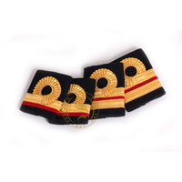 Épaulettes Cérémonielles Personnalisées Écologiques à Prix Réduit, Accessoires d'Uniforme de Pilote pour Usage Aérien, Impression Unisexe, Polyester/Coton