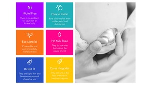 Copas de lactancia de plata de ley de 999K, opciones personalizadas al por mayor para mamás, proteger y curar pezones, almohadillas de maternidad naturales, rango de edad - Product Image 3