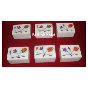 Cajas de Joyería de Mármol con Tema Floral - Product Image 1