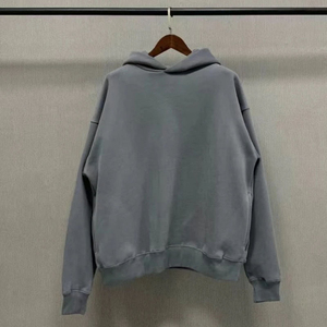 เสื้อมีฮู้ดผ้าฟลีซสำหรับผู้ชายผู้หญิงผ้าฝ้าย100% หนาพิมพ์ลายขนแกะแท้สำหรับฤดูหนาว - Product Image 3