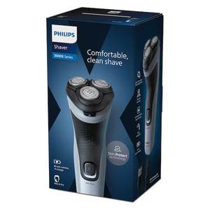 Cabezal de Repuesto para Afeitadora Eléctrica Serie 3000X SkinProtect Azul y Negro Recargable X3003 00 para Afeitar la Barba - Product Image 2