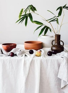 Vente en gros grande nappe ronde en coton blanc Boho faite à la main pour hôtels restaurants cafés fêtes en plein air mariages - Product Image 3