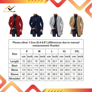 Cappotto da <span class=keywords><strong>uomo</strong></span> Slim Fit <span class=keywords><strong>Trench</strong></span> con collo intaglio monopetto da marinaio caldo autunno inverno soprabito da <span class=keywords><strong>uomo</strong></span> all'ingrosso personalizzato cappotto sottile da <span class=keywords><strong>uomo</strong></span> - Product Image 6