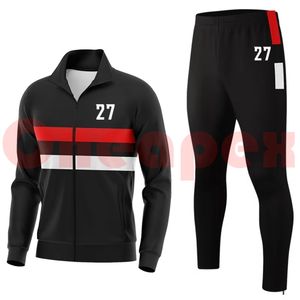 Chándales de entrenamiento de lana con cremallera completa personalizados para adultos, hombres, chaquetas de fútbol sólidas, chándal de moda transpirable para mujeres - Product Image 5