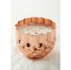 Cuivre moderne de luxe de haute qualité fini avec le navire de bougie de couverture de style dôme en verre meilleure vente - Product Image 2