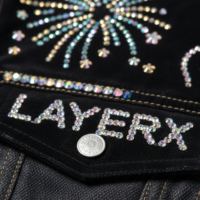 Veste en jean Y2K pour femme, personnalisée, lourde, ornée de strass et de cristaux, de luxe, coupe-vent, écologique et infroissable – Nouveauté tendance