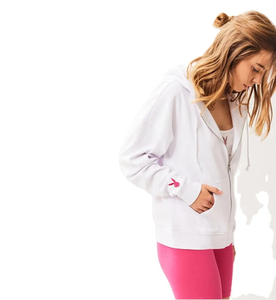 Sweats à capuche à fermeture éclair pour femmes 100% sweats à capuche imprimés en coton impression unisexe Logo personnalisé nouveauté sweats à capuche pour femmes à manches longues - Product Image 2