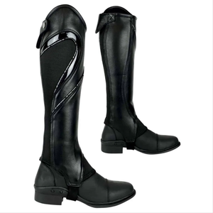 Venta caliente de los hombres de medio montar a caballo Chaps logotipo personalizado de impresión de peso ligero occidental de alta calidad de cuero medio Chaps - Product Image 6