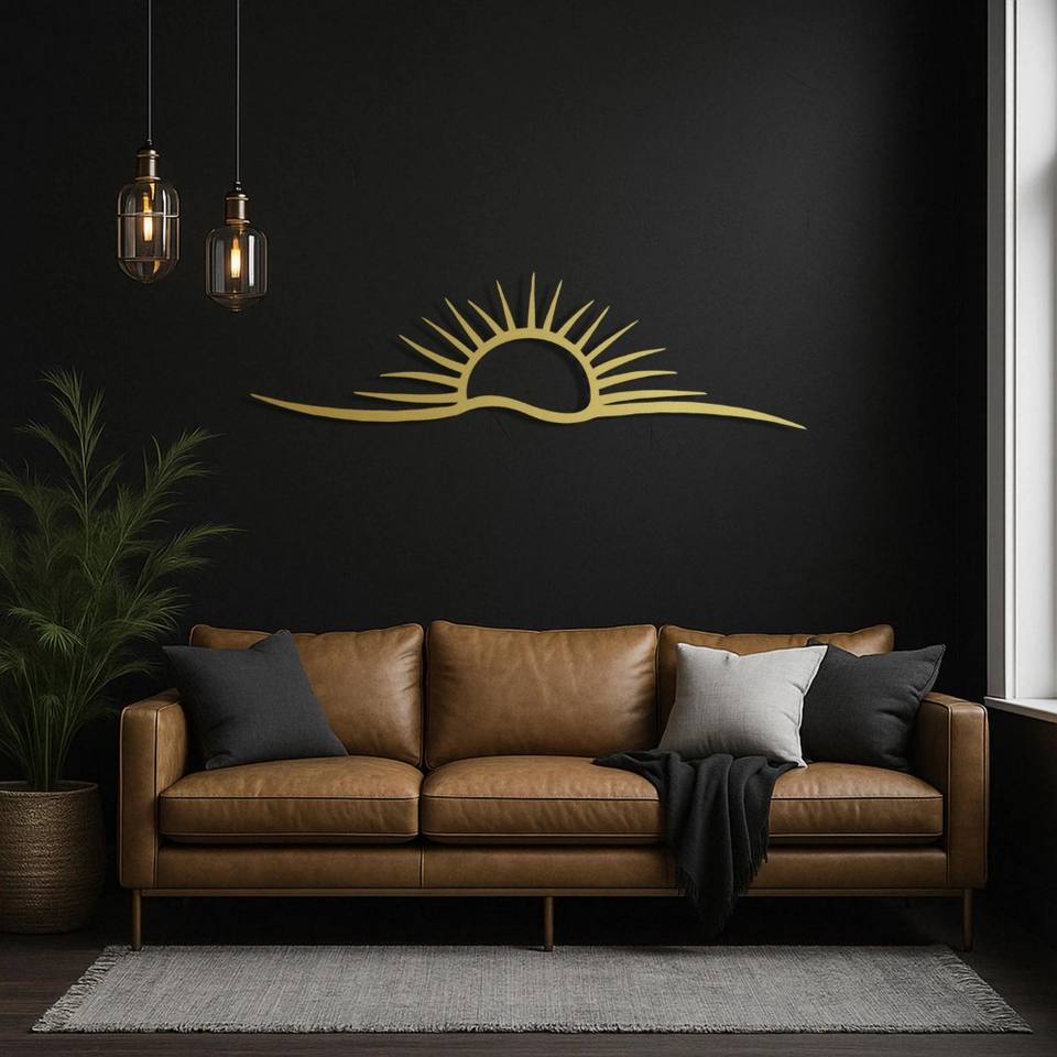 On Sale Sun Wall Art, Sunrise Wall Decor, Sun Art, Above Bed Decor, Beach Decor, Housewarming Gift, Gift for Her, Wall Hangings