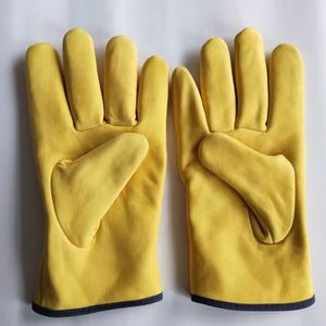Goatskin Leather <b>Driver</b> <b>Gloves</b> Fur Lining Insulated Leather Working Winter <b>Driver</b> <b>Gloves</b> - Product Image 2