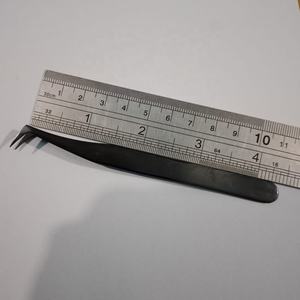 แหนบต่อขนตาสแตนเลสแบบมืออาชีพตามสั่งโลโก้ได้90องศาปลายโค้งมนบรรจุภัณฑ์จำนวนมากจำนวนมาก - Product Image 4