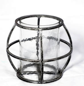 Modern Handmade Metal Glass <b>Candelabra</b> with Pillar Holder for Festival Home Decor - Product Image 1
