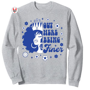 Zeta phi Beta soror เสื้อกันหนาวคอกลมของผู้หญิงสไตล์กรีกปักลายเสื้อกีฬาคอกลม zpb sorority chenille - Product Image 2