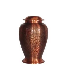 Las elegantes urnas de cremación de metal para cenizas hechas a mano, duraderas, urnas conmemorativas para restos humanos vienen con talla de pájaro - Product Image 3