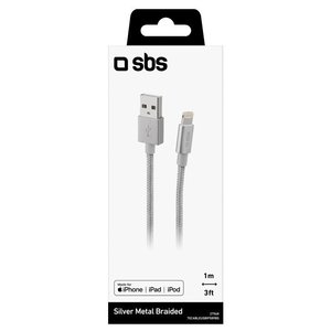 Cable Lightning Certificado por Apple MFi de 1m Plateado por TECABLEUSBIP589BS - Product Image 2