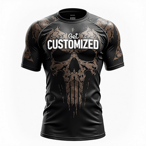 BJJ เสื้อแรชการ์ดแบบพรีเมียมชุดฝึกพิมพ์ดิจิตอลคุณภาพสูงทนทานเสื้อ MMA ระบายอากาศป้องกันรังสียูวีแห้งเร็วออกแบบได้ตามต้องการ - Product Image 4