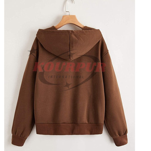 Nueva Llegada, Sudadera con Capucha para Mujer, Diseño con Cierre y Bolsillos, 100% Algodón, Impermeable, Moderna y Elegante, Precio al por Mayor - Product Image 2