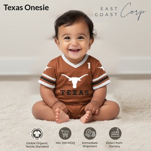 Longhorn Nation Starts Young Texas Baby Onesie - Product Image 3