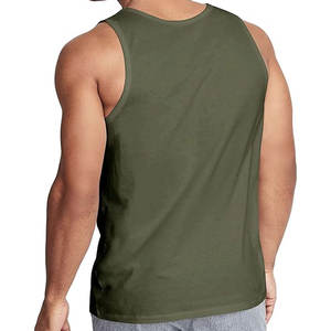 เสื้อกล้ามไร้รอยต่อสำหรับผู้ชายเสื้อกั๊กออกกำลังกายระบายอากาศได้ดีทำจากผ้าฝ้าย100% ผ้าถักนิตติ้งไซส์ใหญ่พิเศษ - Product Image 2