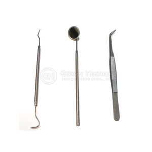 Professional Reusable Manual Dental Diagnostic Instruments Set Stainless Steel Mouth <b>Mirror</b> Tweezers Probe Kit CE Certified High - Product Image 4