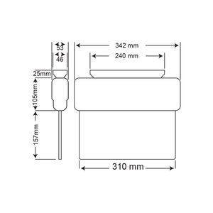 ป้ายไฟทางออกฉุกเฉินแบบสองด้าน รุ่น S ขนาด 55 x 340 x 290 มม. ใช้หลอดฟลูออเรสเซนต์ สำหรับใช้งานกลางแจ้ง ใช้แบตเตอรี่ลิเธียมและกรด - Product Image 3
