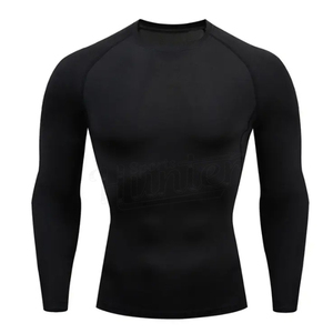 Personnalisé Bjj SURF Rash Guard Rash Guard Jiu Jitsu à manches longues MMA Compression Rash Guard pour hommes - Product Image 3