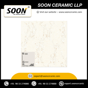 กระเบื้องปูพื้นพอร์ซเลนเคลือบด้าน 600x600 มม. ยอดขายสูงสุดจากผู้ผลิตอินเดีย (Gvt/Pgvt) ป้องกันการลื่น ใช้ภายนอกอาคาร เหมาะสำหรับบ้าน - Product Image 2