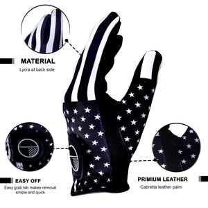 Guantes de golf Cabretta de alta calidad para hombres y mujeres Guantes de golf de cuero de mejor rendimiento de sensación suave Agarre perfecto con logotipo personalizado - Product Image 3