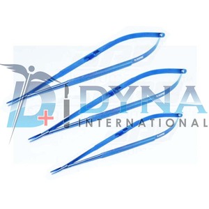 Conjunto de 3 agujas de titanio Castroviejo, sin bloqueo, micro instrumentos oftalmológicos, mandíbulas rectas de 1,2mm de mango plano - Product Image 3