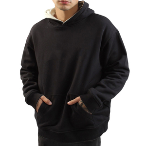 Sweatshirts à capuche double couche pour hommes de haute qualité 500 Gsm Cotton Heavyweight Hoodies Custom Embroidery Hoodie Unisex - Product Image 2