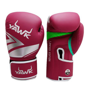 Gants de boxe d'entraînement professionnels 100% cuir véritable avec poignet à lacets Logo personnalisable Gants de boxe Winning - Product Image 1