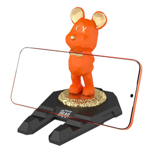 Kawaii Bear Statue Cell <b>Phone</b> <b>Stand</b> <b>for</b> <b>Desk</b> - Assorted Colors - Product Image 1