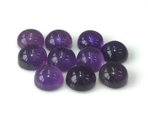 พลอยแอมะทิสต์ธรรมชาติคุณภาพสูงทรงหลังแบน ขนาด 2 มม.-40 มม. ทำมือ สำหรับทำเครื่องประดับ ราคาขายส่ง มีหลายสี - Product Image 3