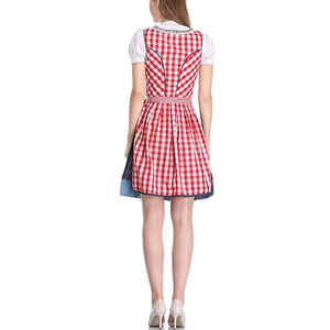 Dirndl más nuevas mujeres bávaro Oktoberfest disfraces Dirndl vestido bávaro mujeres usan Drindl Mini A-Line Drindl vestido - Product Image 2