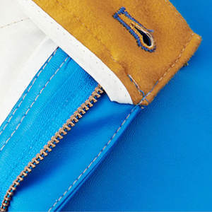 Nueva llegada de los hombres de cintura alta pantalones de cuero hecho a medida de talla grande patrón recto con logotipo impreso Material de la tela Venta en línea - Product Image 3