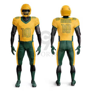 ชุดอเมริกันฟุตบอลสำหรับทีมโรงเรียนพร้อมแผ่นรองกางเกงและโลโก้ชุดฟุตบอลอเมริกัน - Product Image 5