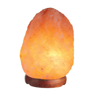 Venta al por mayor interruptor atenuador Rosa lámparas de sal del Himalaya Cristal de madera roca Base de madera decoración Pakistán lámparas de sal hechas a mano - Product Image 2